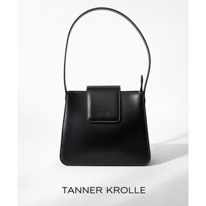 RARE TANNER KROLLE LONDON BLACK LEATHER SHOULDER BAG 90S MINIMILIST QUIET LUXURY